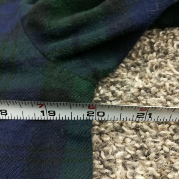 Vintage Ralph Lauren Jacket Blackwatch Plaid Flannel Full Zip P/S Petite Small - Picture 6 of 9